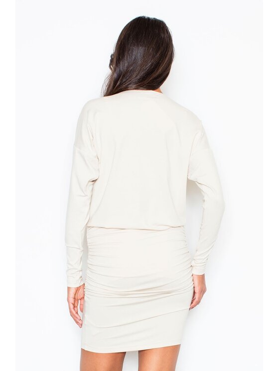 FIGL FIGL Φόρεμα M343 Λευκό Regular Fit