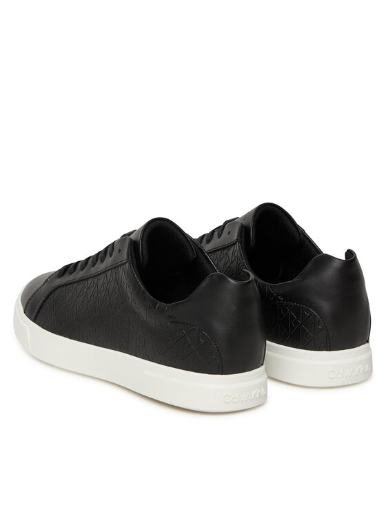 Calvin Klein Calvin Klein Sneakersy Low Pro Cups Lace Up Lth Aop HW0HW02817 Černá