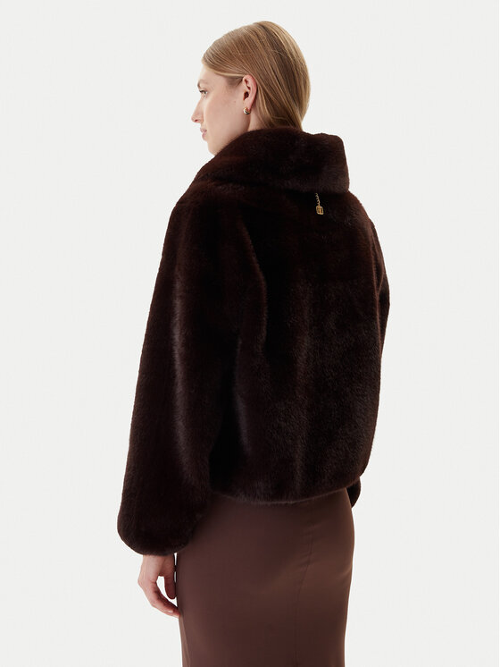 Fracomina Fracomina Kožušina FQ25WC4002O44501 Hnedá Regular Fit