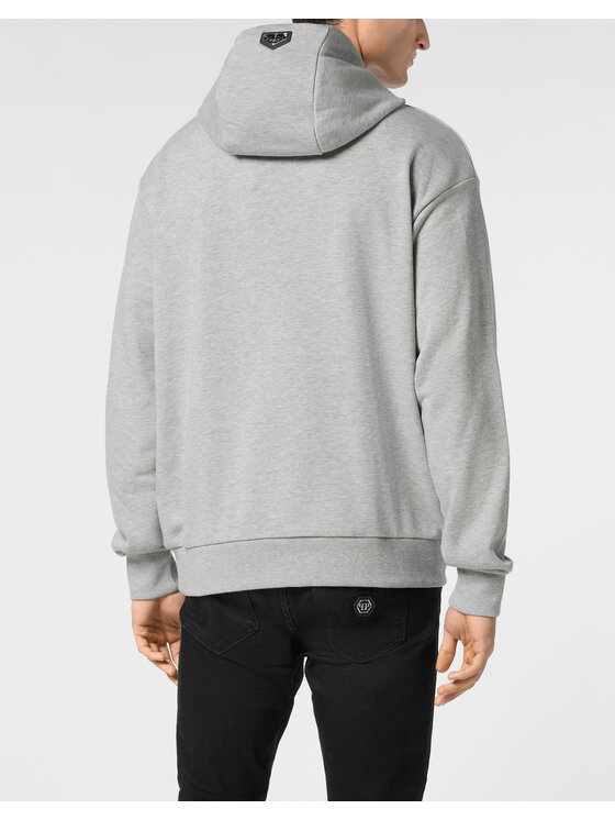 PHILIPP PLEIN PHILIPP PLEIN Mikina 9589 Šedá Regular Fit