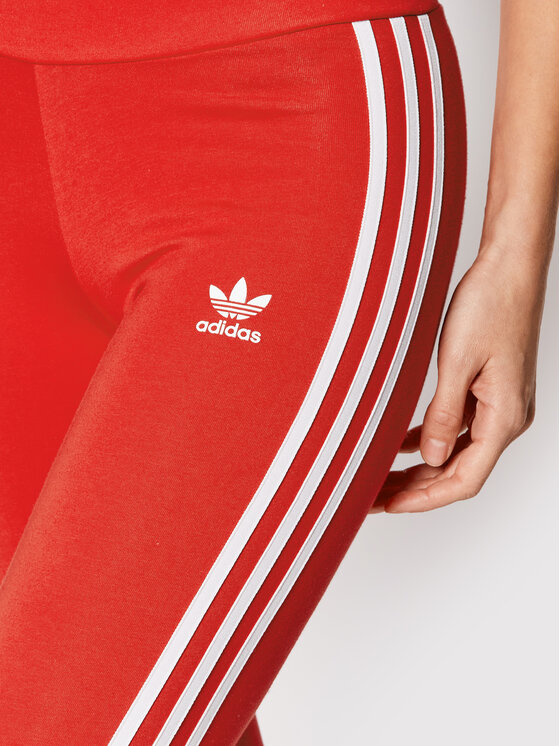 adidas adidas Legginsy adicolor Classics 3-Stripes HD2348 Czerwony Tight Fit