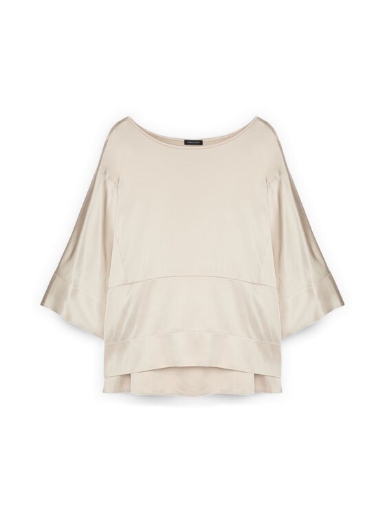Fiorella Rubino Fiorella Rubino Bluzka 2004L000660N021 Biały Boxy Fit