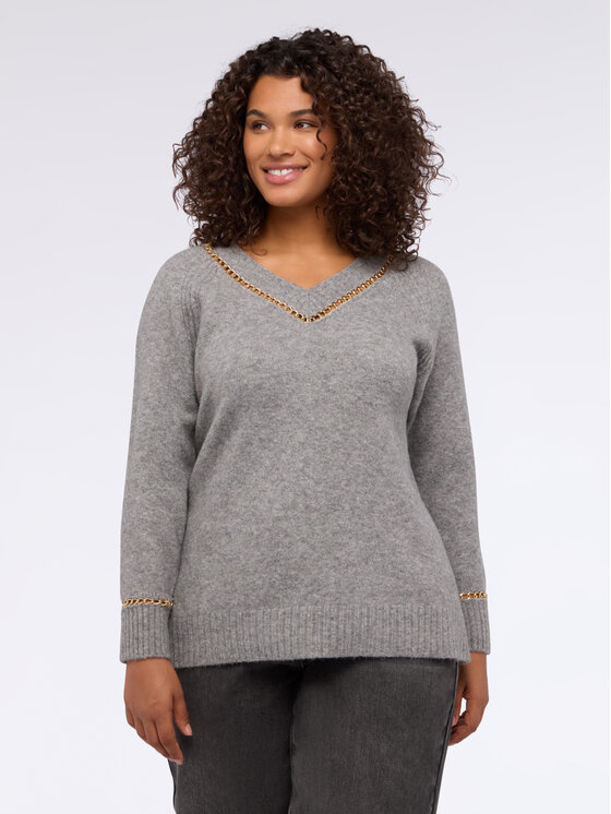 Fiorella Rubino Fiorella Rubino Maglione M011L008259N013 Grigio Regular Fit