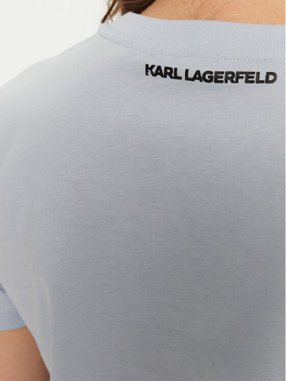 KARL LAGERFELD KARL LAGERFELD Футболка A1W17117 Голубий Regular Fit