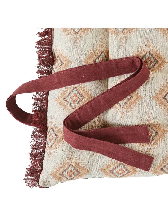 MIAhome MIAhome Poduszka do siedzenia na podłodze Ikat 60x120 cm Beżowy