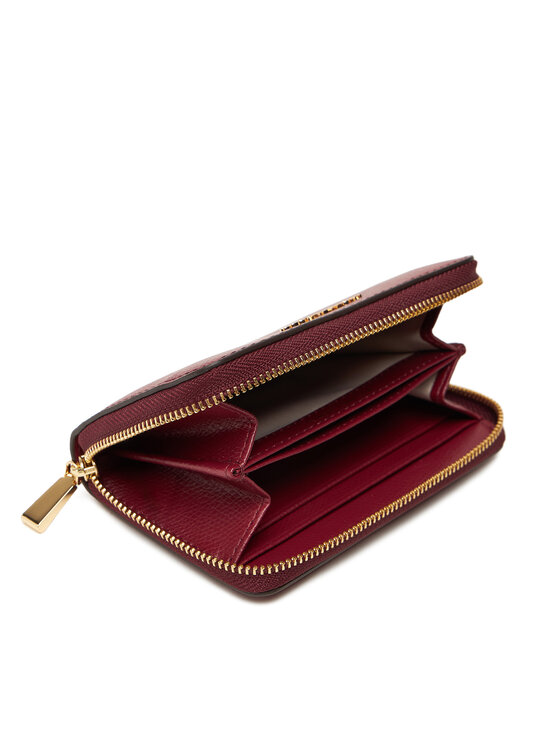 MICHAEL Michael Kors MICHAEL Michael Kors Portofel Mic de Damă Jet Set Small Leather 32F4GJ6D0L Vișiniu