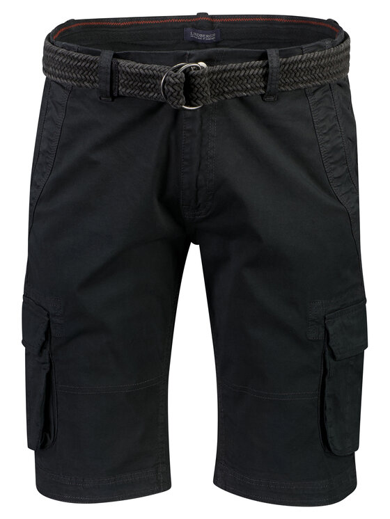 Lindbergh Kratke hlače iz tkanine 30-525008 Mornarsko modra Loose Fit