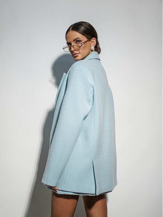 LilaLou LilaLou Marynarka Nesto Niebieski Oversize