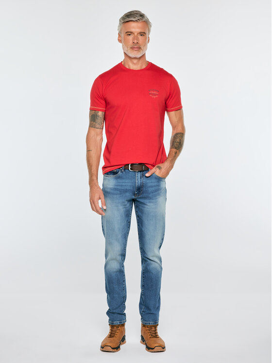 BIG STAR BIG STAR T-Shirt ELVINER Czerwony Basic Fit
