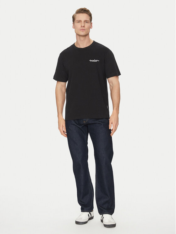 Jack&Jones Jack&Jones Tričko Boston 12272968 Čierna Relaxed Fit