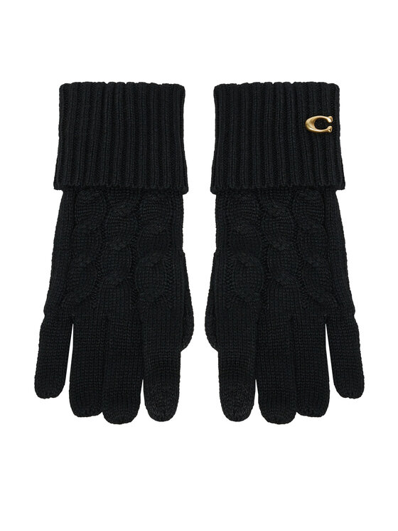 Coach Guanti da donna 29CO100293 Nero, taglia : 00