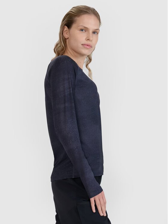 4F 4F Φανέλα ποδηλασίας 4FWSS25TFLOF344-20A Μαύρο Regular Fit
