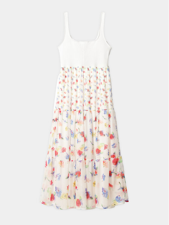 Desigual Desigual Letné šaty Vancouver 24SWVK58 Biela Regular Fit