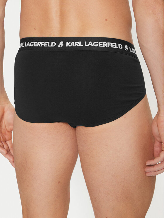 KARL LAGERFELD KARL LAGERFELD Set od 3 para muških slip gaća A1M47152 Crna