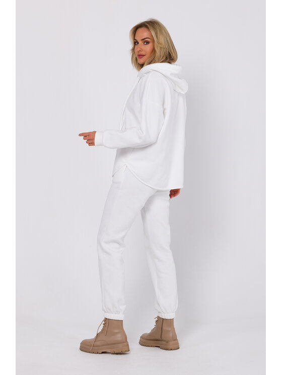 Made of Emotion Made of Emotion Mikina M761 Écru Modern Fit