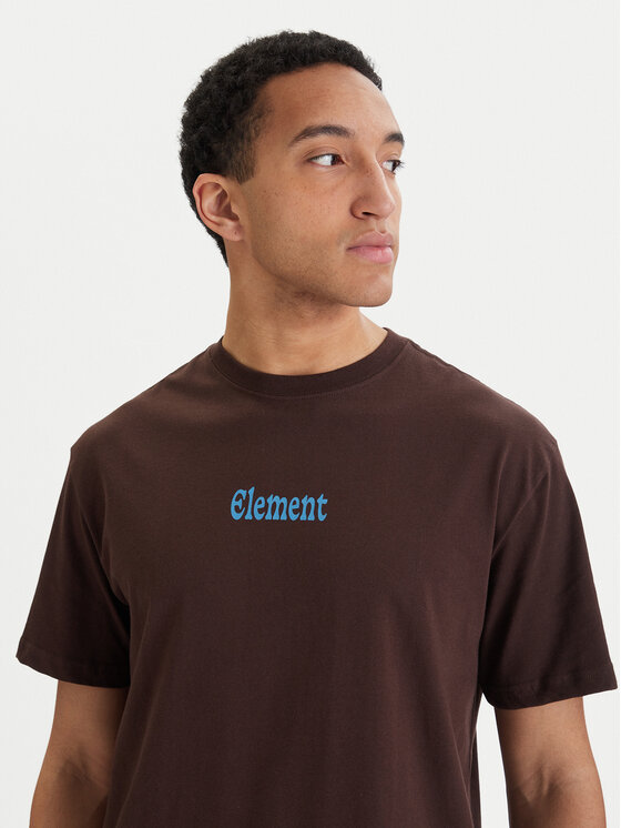 Element Element Tričko Bad Doggie ELYZT00560 Hnedá Relaxed Fit