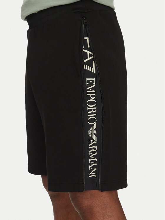 EA7 Emporio Armani EA7 Emporio Armani Bavlnené šortky 7M000143 AF13538 UC001 Čierna Regular Fit