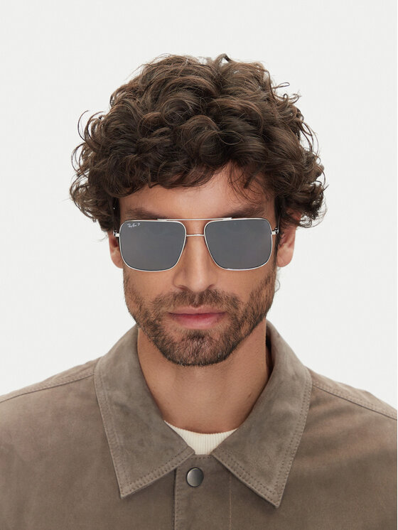 Ray-Ban Ray-Ban Okulary przeciwsłoneczne 0RB3758 003/81 Srebrny