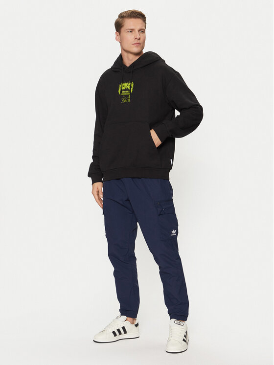 adidas adidas Spodnie dresowe Trefoil Essentials Woven Cargo JD2454 Granatowy Regular Fit
