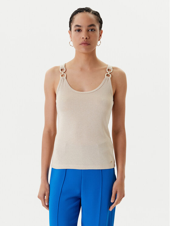 Morgan Morgan Top 251-DIDONI Bej Slim Fit