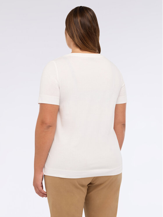 Fiorella Rubino Fiorella Rubino T-Shirt G02DL008839N011 Biały Regular Fit