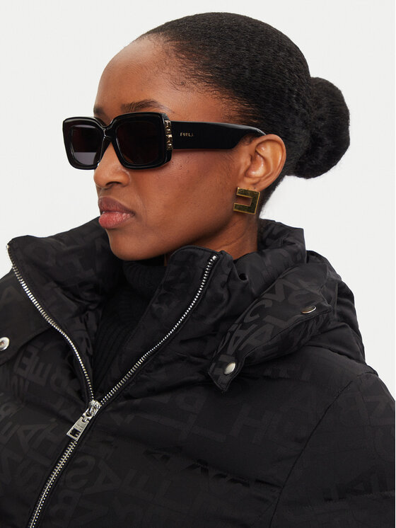 Elisabetta Franchi Elisabetta Franchi Winterjacke PI-70D-46E2-V640 Schwarz Regular Fit
