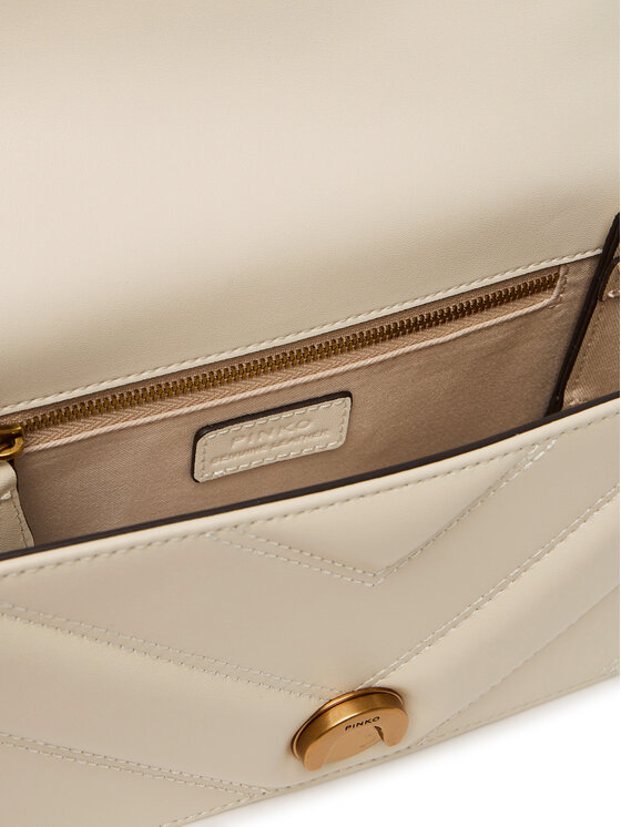 PINKO PINKO Дамска чанта Love One Mini Light Dc. Al 25-26 PLTT 104550 A2OS Кремав