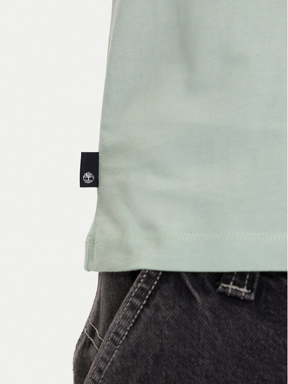 Timberland Timberland T-Shirt TB0A5UPQ Πράσινο Regular Fit
