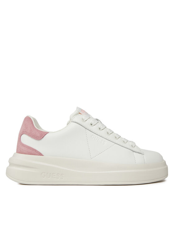 Sneakers Guess Elbina FLJELB LEA12 Alb