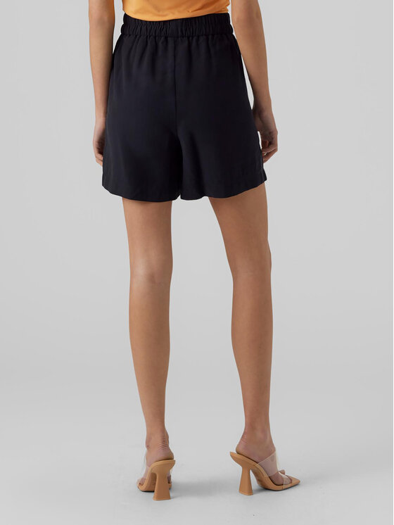 Vero Moda Vero Moda Medžiaginiai šortai Carmen 10278931 Juoda Loose Fit