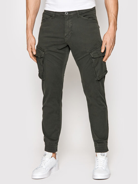 Alpha Industries Alpha Industries Jogger nohavice Spy 116203 Sivá Tapered Fit