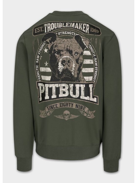 PITBULL PITBULL Bluza TROUBLEMAKER Zielony Regular Fit