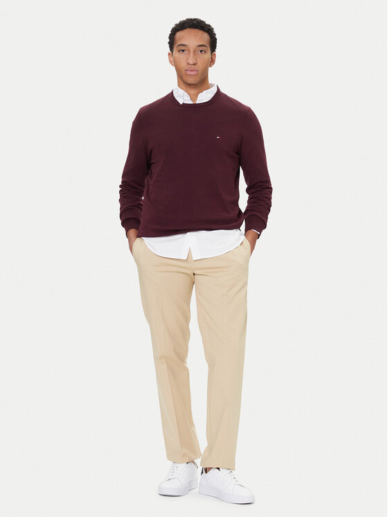 Tommy Hilfiger Tommy Hilfiger Светр Essential Ssnl MW0MW39999 Бордовий Regular Fit