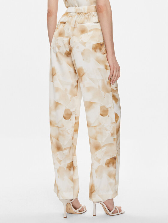 Calvin Klein Calvin Klein Текстилни панталони K20K206884 Бежов Regular Fit