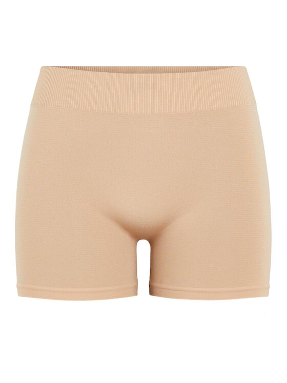 Pieces Pieces Kratke hlače iz tkanine 17065440 Bež Slim Fit