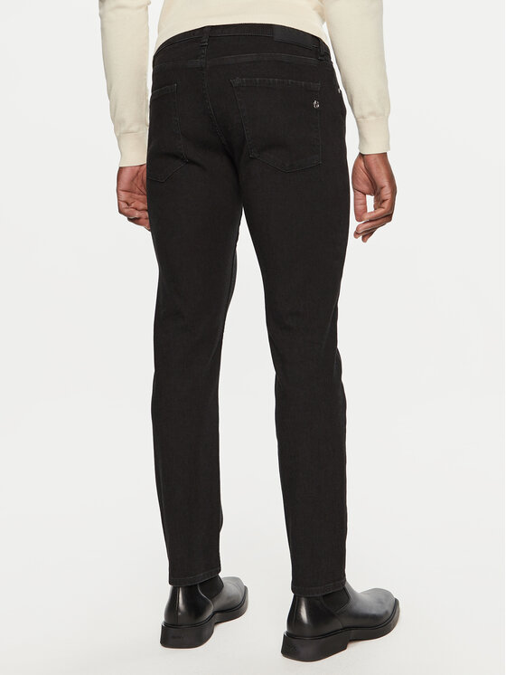 BOSS Boss Džinsi P-Delaware 50527032 Melns Slim Fit