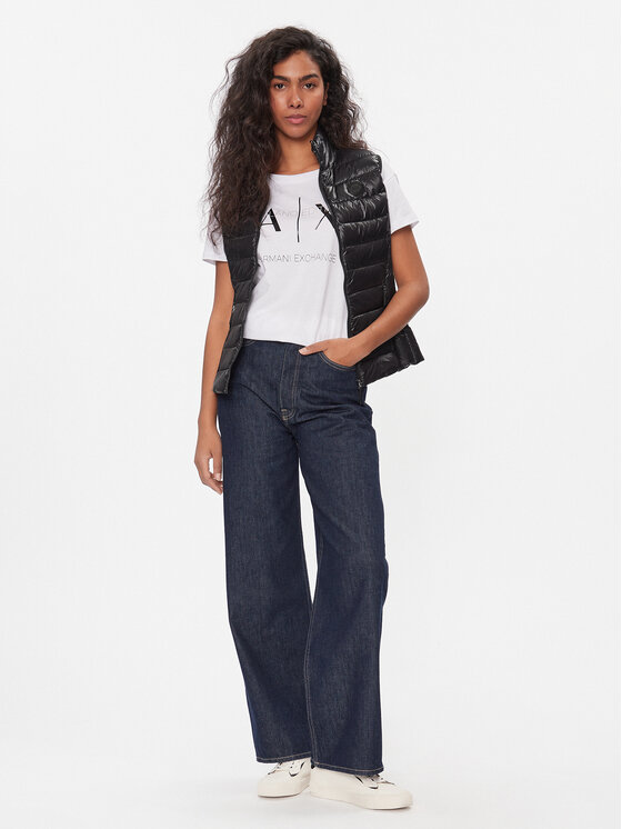 Armani Exchange Armani Exchange Brezrokavnik 8NYQ01 YNM4Z 1200 Črna Slim Fit