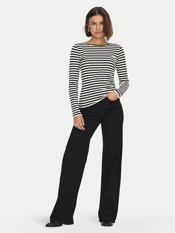 ONLY ONLY Jeans hlače Madison 15301338 Črna Wide Leg