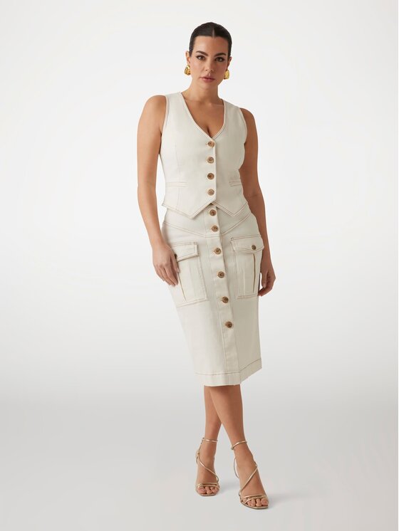 Marciano Guess Marciano Guess Spódnica 172773 Biały Classic Fit