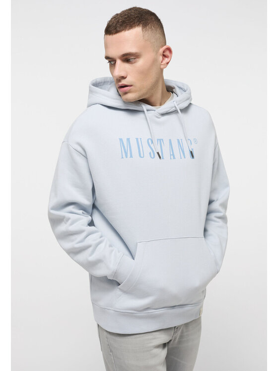 Mustang Mustang Bluza Bennet Modern Niebieski Regular Fit
