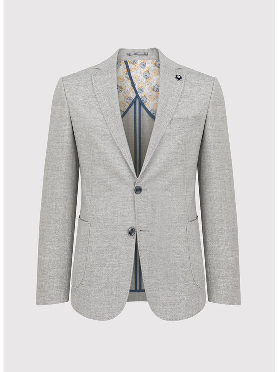 Pako Lorente Pako Lorente Marynarka P23SF-3X-018 Szary Slim Fit