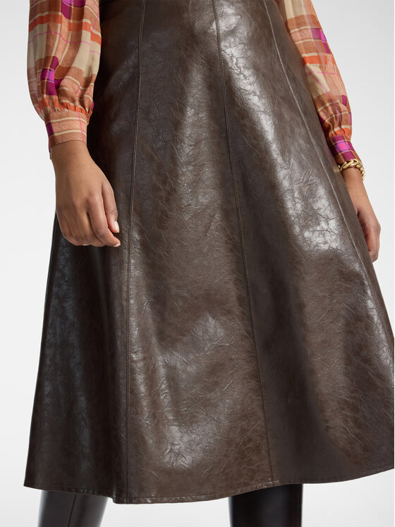 Elena Mirò Elena Mirò Spódnica midi 1004P000101N0F2 Brązowy Flared Fit