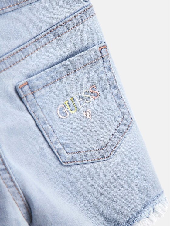 Guess Guess Szorty jeansowe K3GD16 D4CA0 Niebieski Regular Fit