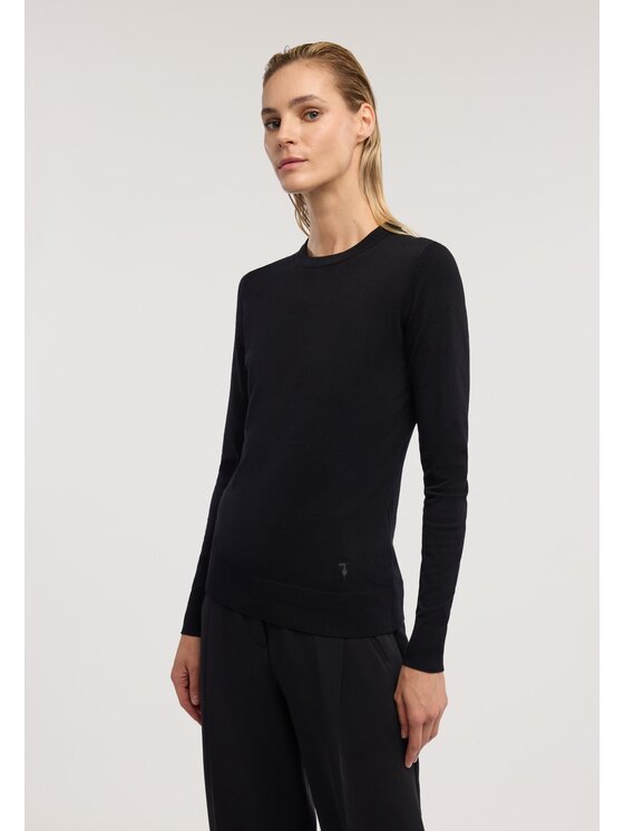 Trussardi Trussardi Sweter M7356001241N033 Czarny Regular Fit