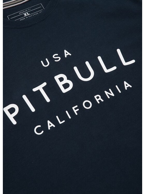 PITBULL PITBULL T-Shirt Koszulka Granatowy Regular Fit