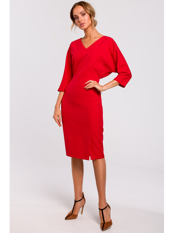Made of Emotion Made of Emotion Abito da cocktail M464 Rosso A-Line Fit