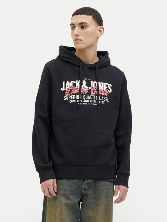 Jack & Jones Jack & Jones Bluză Logo 12279649 Negru Regular Fit