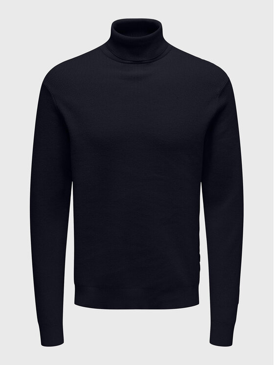 Only & Sons Only & Sons Rollkragenpullover Phil 22023202 Dunkelblau Regular Fit