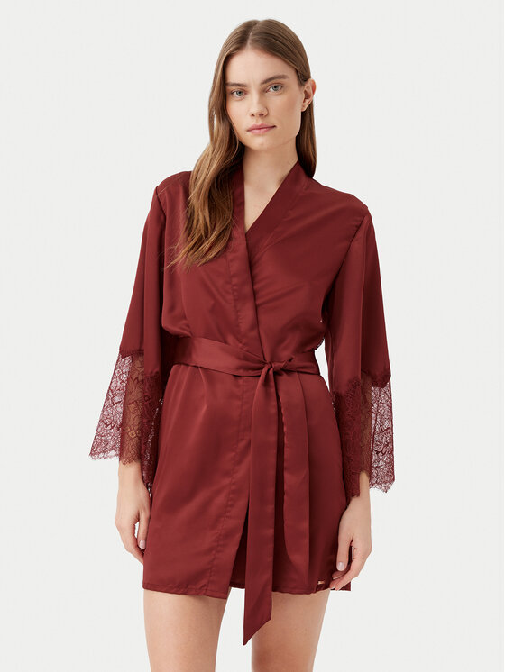 Bademantel Hunkemöller, Größe XS_S Rot Camille 300601