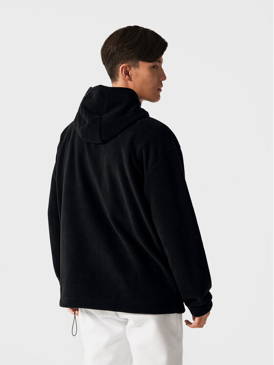 Felpa di pile TG22-POLM510 Nero Relaxed Fit